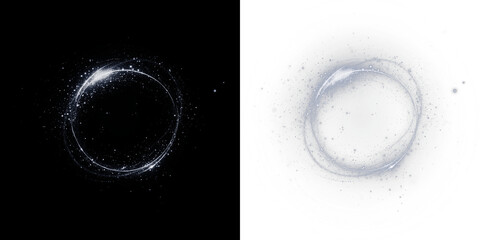 PNG Starry Overlay with White Sparkle and Transparent Background © POLINA