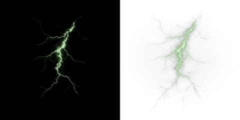 Dynamic PNG Lightning Overlay with Transparent Background