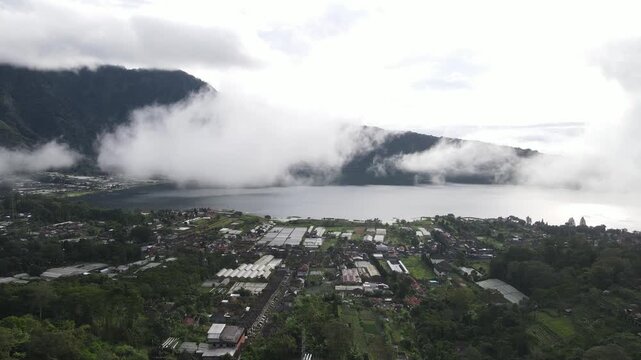 Lake Drone Footage in Bedugul Bali