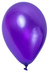 Isolated inflated purple balloon on a white background © Mikhail Taratonov