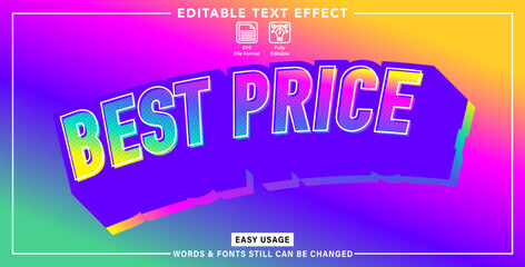 Editable graphic text effect best price styles