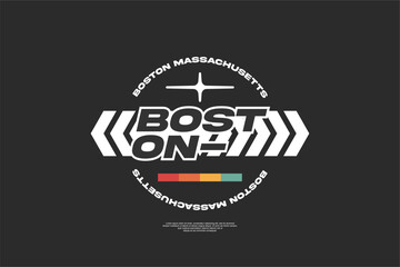 typography streetwear urban fashion template for printing