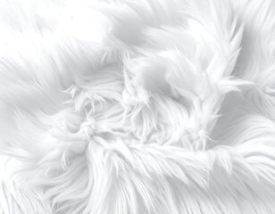 Abstract close-up of soft, white, fluffy texture with light and shadow play