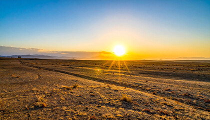 Desert Sunset Landscape