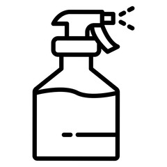 Spray vector line icon design