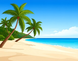 Fototapeta premium Tropical beach landscape (2)