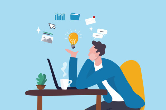 Freelance work from home or digital online business, side hustle or remote job, working with computer laptop as self employed, pay by project, young adult freelancer work with computer laptop at home.