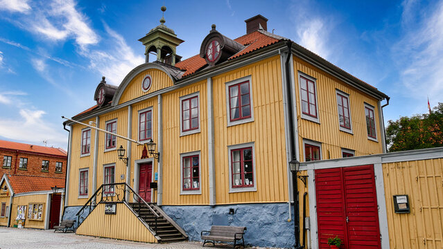 Kleinstadt Mariefred am M&auml;laren in Schweden