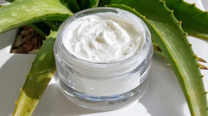 Ingelijste posters Ziekenhuis Luxurious aloe vera cream, nature's velvety balm, soothing solstice rituals, holistic self-care, rejuvenation secret for glowing skin  © fotogurme