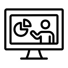online class Line Icon