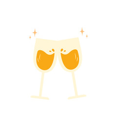 Champagne Glasses Toast