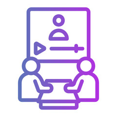 lecture Gradient icon