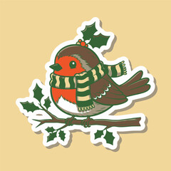 A Christmas sleigh packed with gifts and presents, a clean minimal flat vector illustration, editable