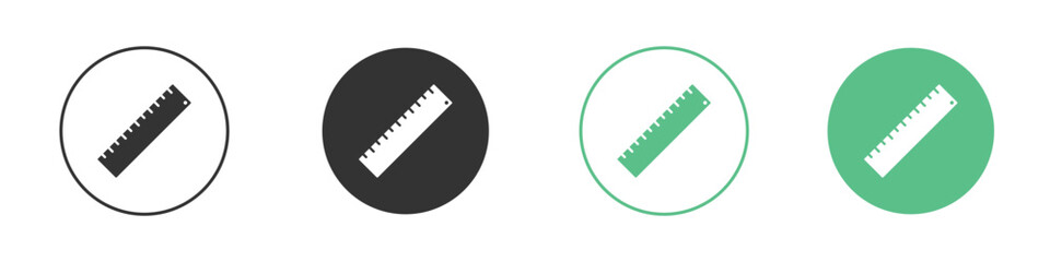 Ruler icon element for designs