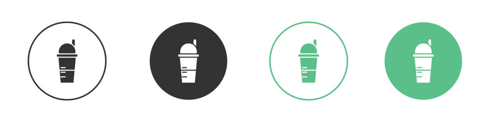 Protein shake icon element for designs