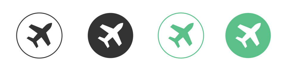 Plane icon element for designs