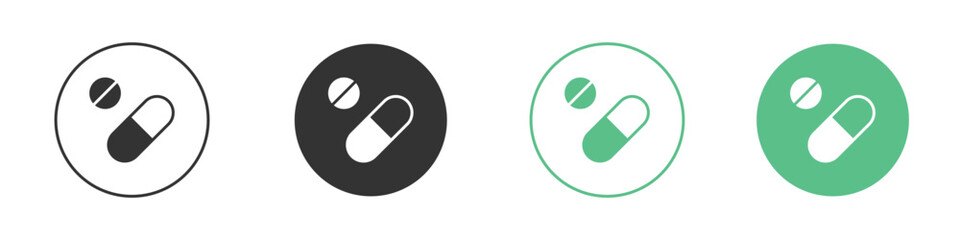 Pills icon element for designs