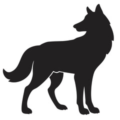 Wolf silhouette icon