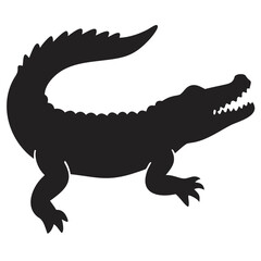 Crocodile silhouette icon