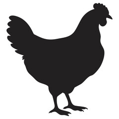 Chicken silhouette icon