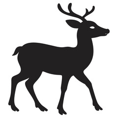 Fototapeta premium Deer silhouette icon