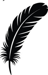 Native feather heritage symbol design vector silhouette illustration,generative ai