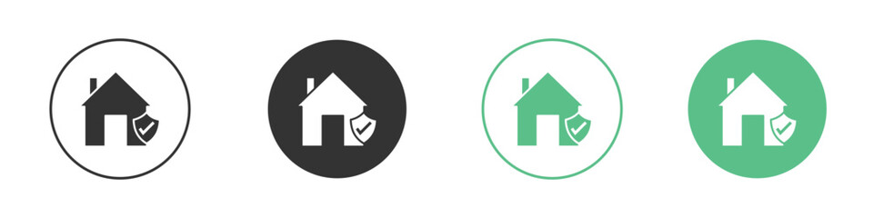 Home insurance icon element for designs