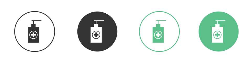 Hand sanitizer icon element for designs