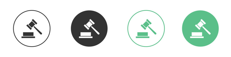 Gavel icon element for designs