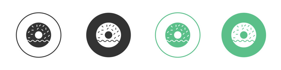 Donut icon element for designs