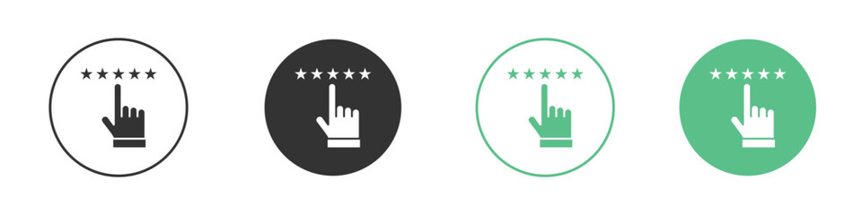 Customer feedback icon element for designs