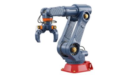 Isolated robotic arm industrial machine precision equipment mechanical manufacturing robot tool