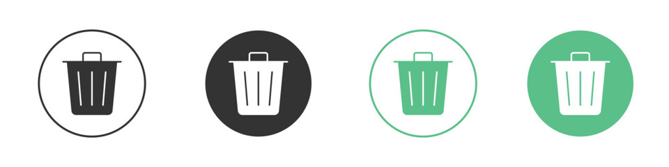 Bin icon element for designs
