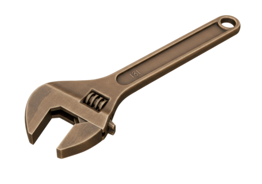 Isolated Adjustable Wrench Tool, Metal Spanner with Moving Jaw for Turning Nuts and Bolts