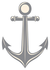 Nautical anchor symbol for maritime stability and seafaring adventure