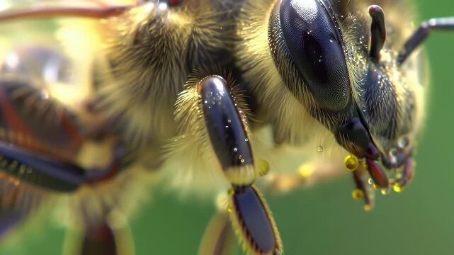 Bee Macro Closeup.