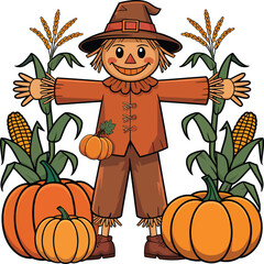 Thanksgiving Day T-Shirt Design Vector Illustration for Fall Celebration