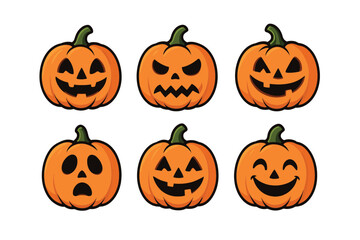 Holiday carts filled with gifts and decorations for Christmas. Set of 6 vector illustration