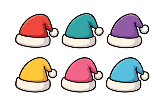 Wedding celebration elements and symbols for design projects. Set of 6 vector illustration