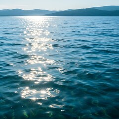 Serene Lakeside Sunlight.