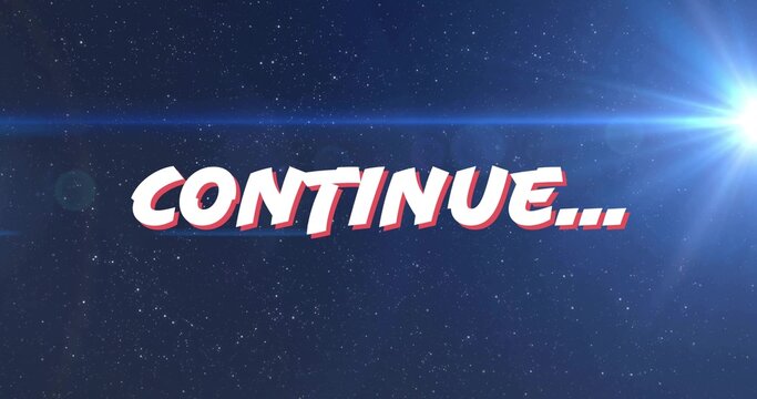 Naklejki Displaying bold 3D CONTINUE