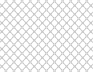 An evenly spaced grid composed of connected diamond shapes on a plain white background
