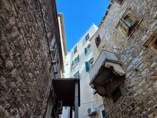 ancient tenement houses in Croatia