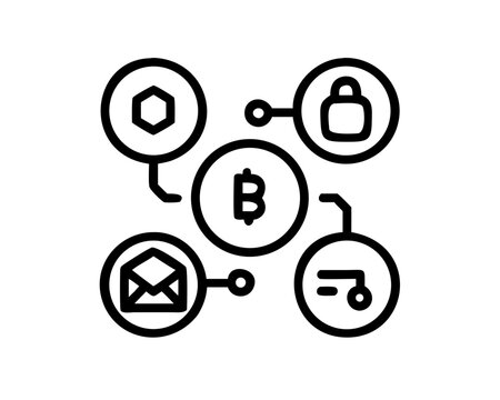 Bitcoin network with encryption, email, and token