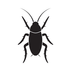 cockroach insect flat icon vector
