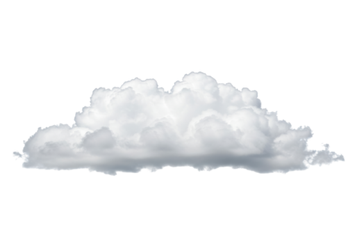 Isolated Cumulus Cloud Formation, Fluffy and Bright Atmospheric Phenomenon, Weather Element