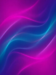 Fototapeta premium Neon Blue and Pink Abstract Wavy Lines Background image