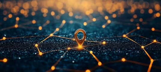 Digital Network Connections Representing Communication Links and Future Technology Innovations