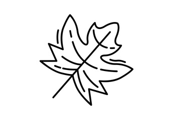 vector illustration of Leaf autumn theme