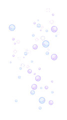 Vertical Cute 8bit Retro Game Style Purple and Cyan Bubble Illustration with Transparent Background